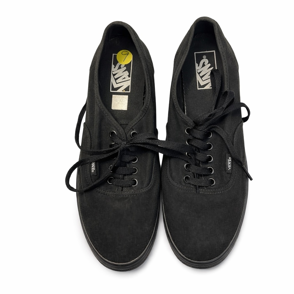 Vans Black Canvas Low-Top Sneakers